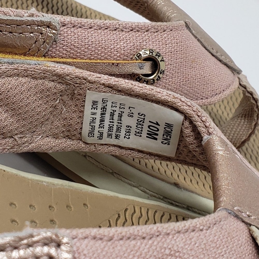 Sperry Flip Flop Thong Sandals Flat Heel Rose Gold Petal Pink Women's 10 - Picture 7 of 8